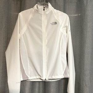 White North Face Running Jacket from Apex Flight Series